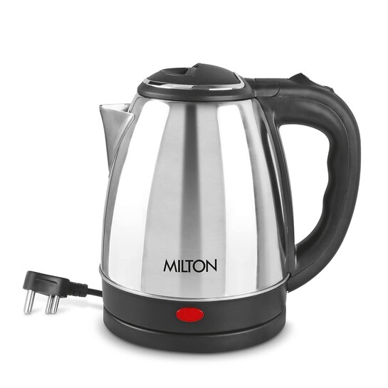 Milton Euroline Go Electro 1.5 Stainless Steel Electric Kettle, 1.5 Litres