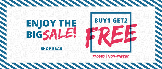 Clovia - Buy 1 Get 2 Free Padded and Non Padded Bras 