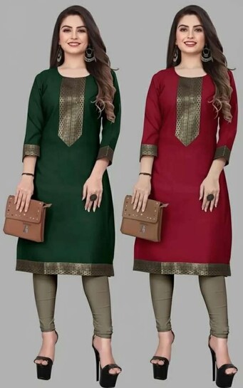 Women Chikan Embroidery Kurta ( minimum quantity 2)