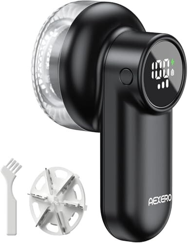 AEXERO Lint Remover, Rechargeable Fabric Shaver for Clothes & Furniture