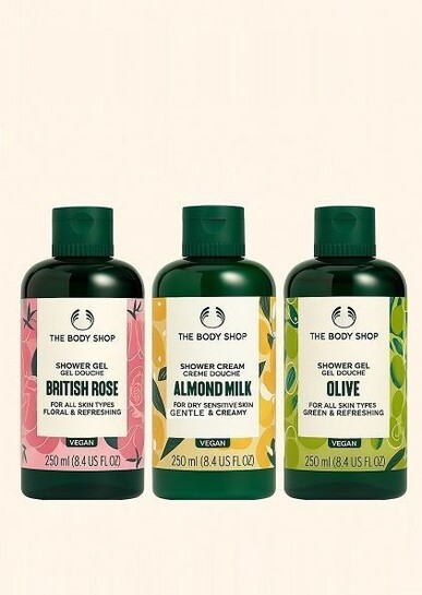 Shower Gel- Fruit & Nut Set- 3pc