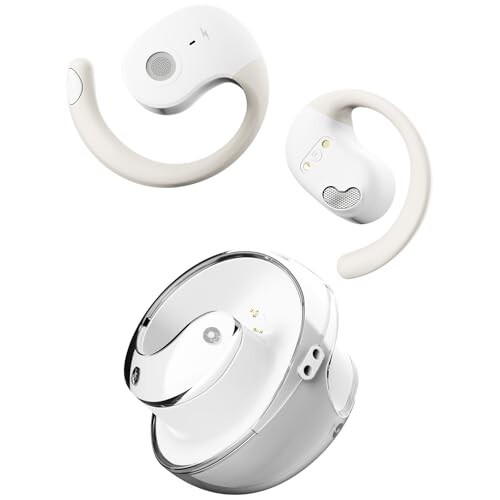 Fire-Boltt Newly Launched Aero Glide Open Ear Wireless TWS Earbuds - Pearl White