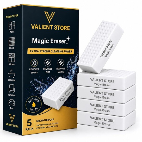 Magic Eraser Cleaning Sponge for Walls, Kitchen & Bathroom