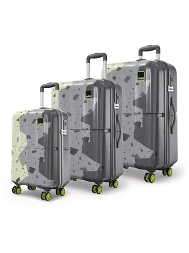 Safari Tazzo 8 Wheels Set of 3 Trolley Bag