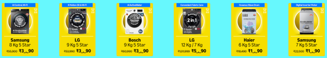Amazon Prime Day 2026 India Offers on LG Washing Machines, Samsung & more