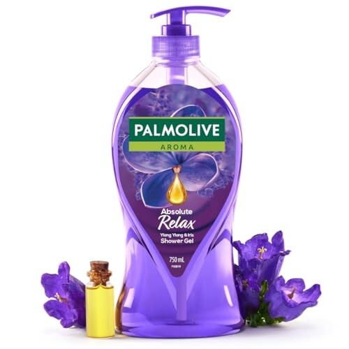 Palmolive Aroma Absolute Relax Body Wash,100% Natural Ylang Ylang Essential Oil & Iris Extracts - 750ml Pump