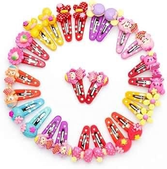 Tic Tac Hair Clips Set of 20 with Storage Box | Small 4cm | Strong Grip | Multicolor Gift Set