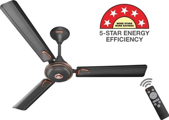 GESTOR Avenzo BLDC Super Hi Speed 48 inch, 1200 mm Ceiling Fan (5 Star | Smoked Brown | Pack of 1)