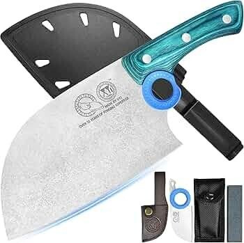 XYJ Authentic Since 1986,Heavy Duty Large Meat Cleaver