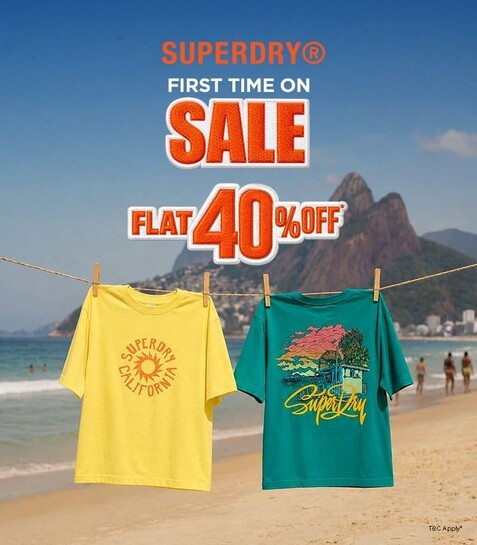 Superdry - First Time on Sale - Flat 40% OFF