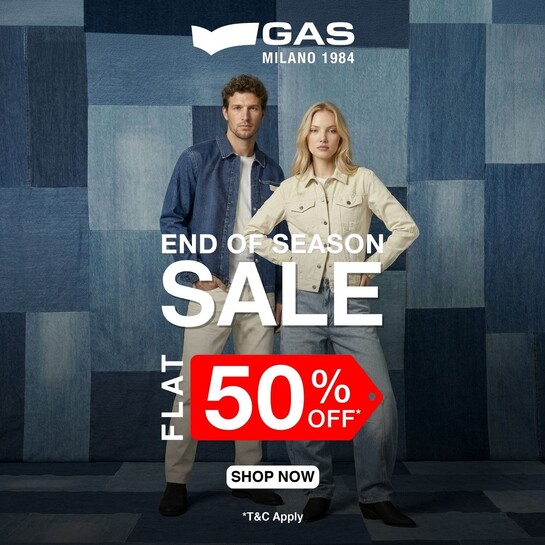GAS - End of Season Sale - FLAT 50% off