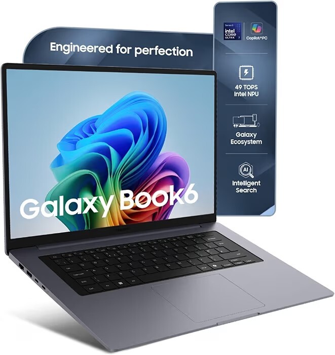 Samsung Galaxy Book6 (Gray, 16GB RAM, 512GB SSD)