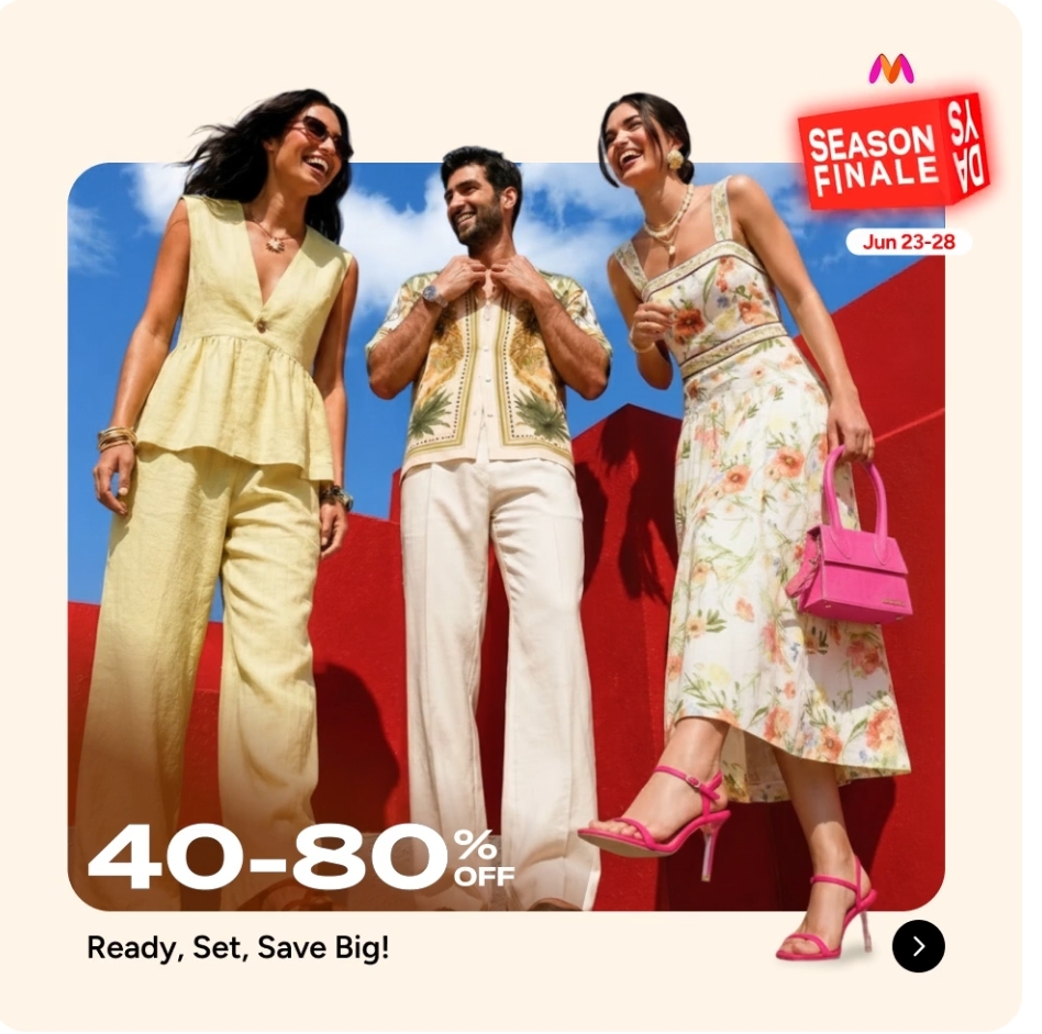Myntra Season Finale Sale 2026 - 40-80% Off+ 10% Off With HSBC/BOB/Kotak Cards