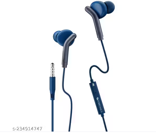 ZEBRONICS Bro in Ear Wired Earphones with Mic, 3.5mm Audio Jack
