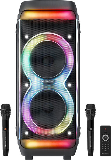 ZEBRONICS Party Fyre 102, RGB 200 W Bluetooth Party Speaker