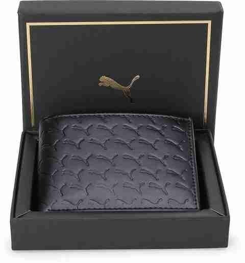 70% Off Puma Men Black Genuine Leather Wallet
