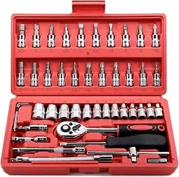 Volo 46 Pieces 1/4 Inch Socket Wrench Tool Kit
