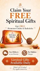 Free Hanuman chalisa and rudraksha combo 