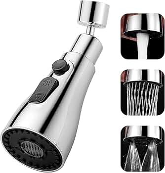 Flixify Flexible Tap Extender for Kitchen Sink – 360° Rotating