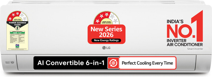 LG 2026 Model 1.5 Ton 3 Star Split Inverter AC (AS-Q18JNXE1, White)