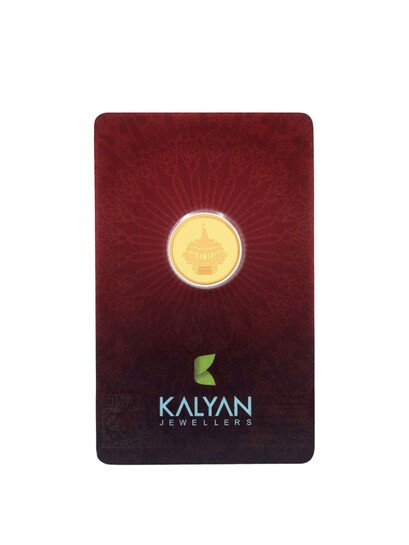 Myntra Gold Deal - Kalyan Jewellers 24KT 999 Purity Ayodhya Gold Coin - 2 g