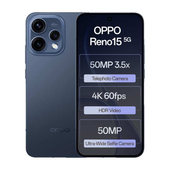 OPPO Reno15 5G (Twilight Blue, 256 GB) (8 GB RAM)