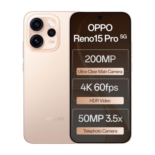 OPPO Reno15 Pro 5G (Sunset Gold, 256 GB) (12 GB RAM)