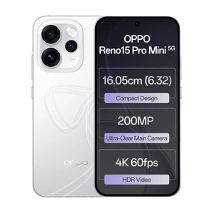 OPPO Reno15 Pro Mini 5G (Glacier White, 256 GB) (12 GB RAM)