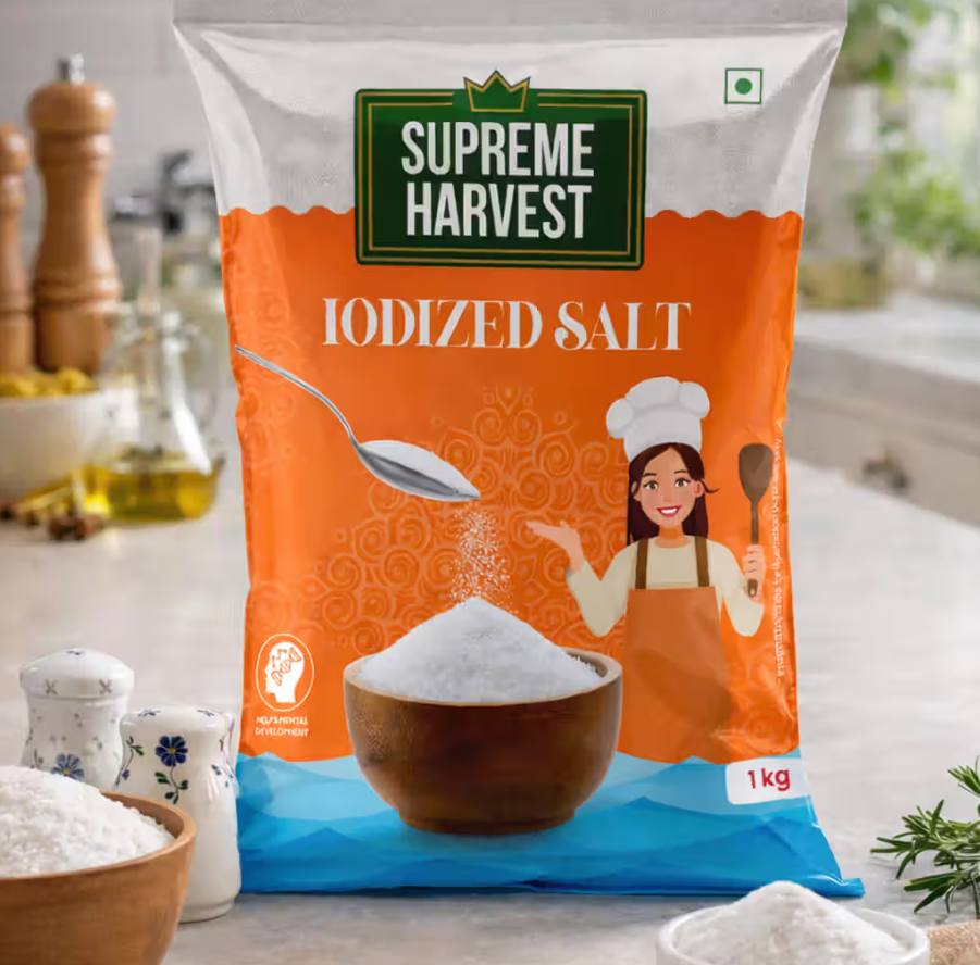 Instamart : Supreme Harvest Iodized Salt 1 Kg