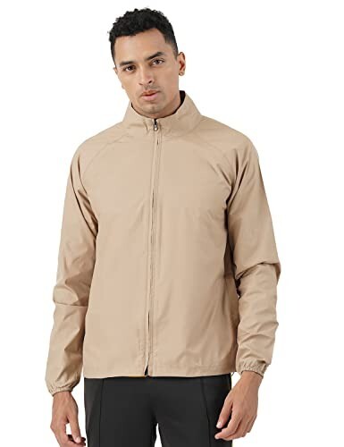 PUMP'D Men's All-purpose Windcheater with Front Zip Closure