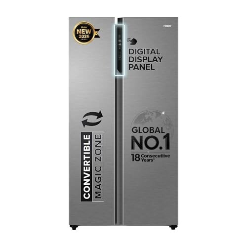 Haier 596 L 3 Star Frost Free Expert Inverter 2-Door Side by Side Refrigerator