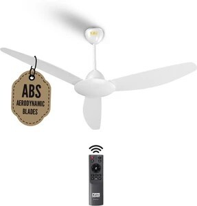 KUHL Meridian M53 Power Saving BLDC Ceiling Fan |BLDC Motor with Remote 1400 mm Ceiling Fan (5 Star | White | Pack of 1)