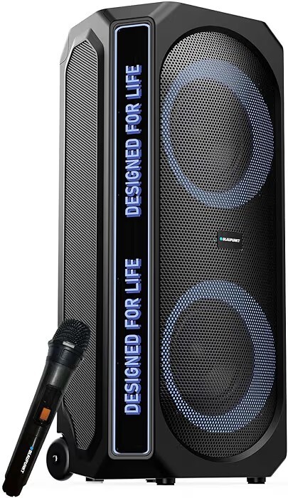 Blaupunkt New Launch Rock & Roll Ibiza 180W RMS Party Speaker with Dual 8” Woofers 