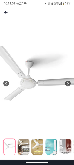 Longway Nexa White ceiling fan 