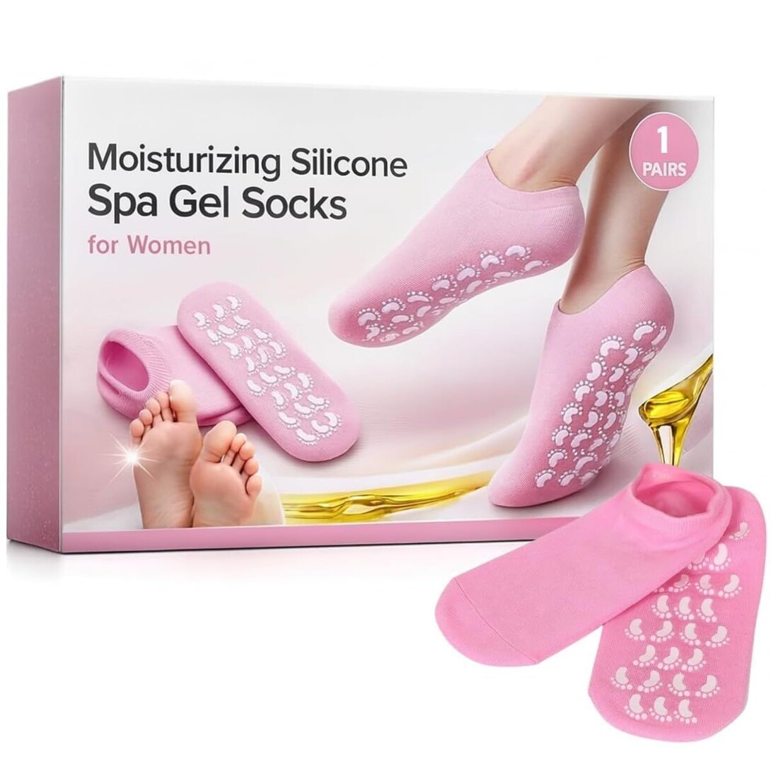 Moisturizing Silicone Spa Gel Socks for Women