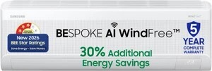 Samsung Bespoke AI 2026 Model 1.5 ton 3 Star Split WindFree Inver...more