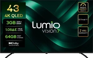 Lumio Vision 7 109 cm (43 inch) QLED Ultra HD (4K) Smart Google T...more