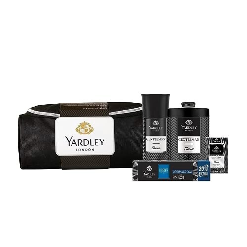 Yardley London Gentleman Range Gift Kit with Free Pouch, 518ml