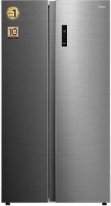 Midea 563 L Frost Free Side by Side Refrigerator (BRU Steel, MDRS...more