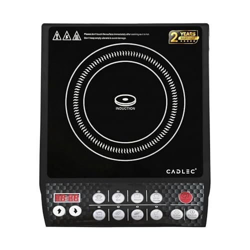 Cadlec CookFusion_5 2000W Induction Cooktop | 8 Cooking Modes, Black