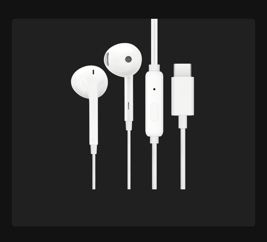 OnePlus Half in-Ear Wired Digital Earphones Lite Type-C MH136 White