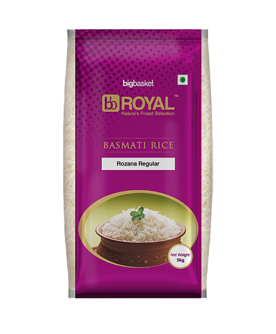 Bigbasket - bb Royal Basmati Rice Rozana Regular 5kg(location specific)