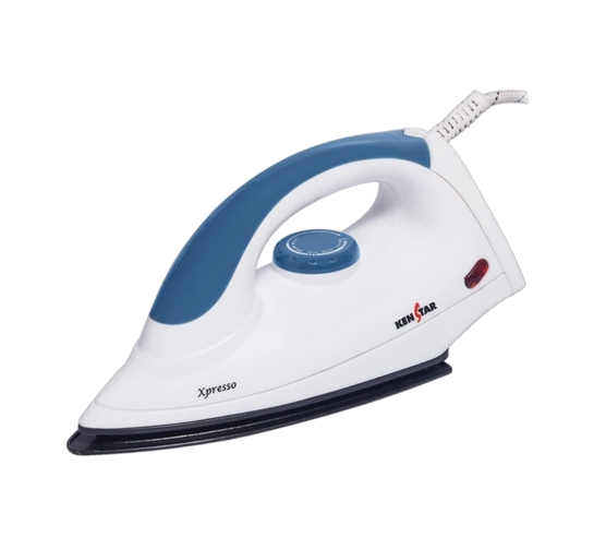 Kenstar Xpresso 1000 W Dry Iron (White & Blue)