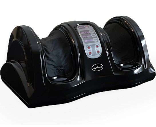Lifelong LLM486 Foot Massager with Vibration for Pain Relief & Improved Blood Circulation Massager (Black)