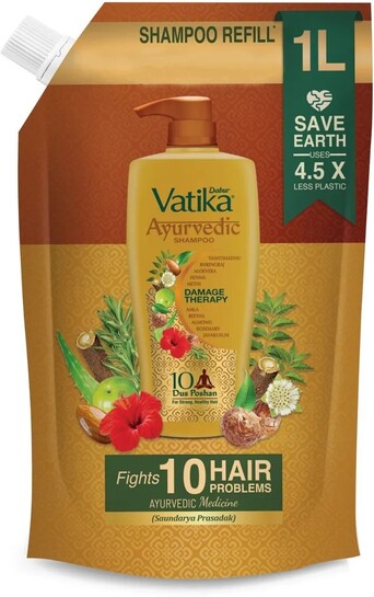 Dabur Ayurvedic Shampoo Refill Pouch 1L