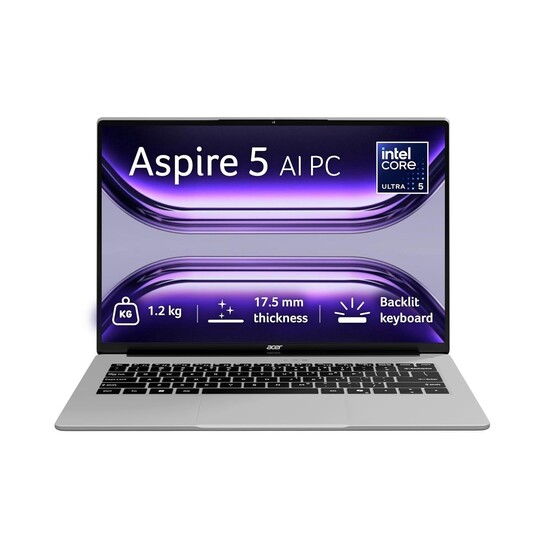 Acer Aspire 5 Intel Core Ultra 5 125H Processor Office 2024 + M365 Basic 16 GB RAM, 512 GB SSD,