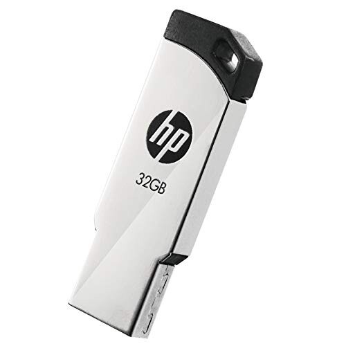 HP v236w 32GB USB 2.0 Pen Drive, Metal Silver