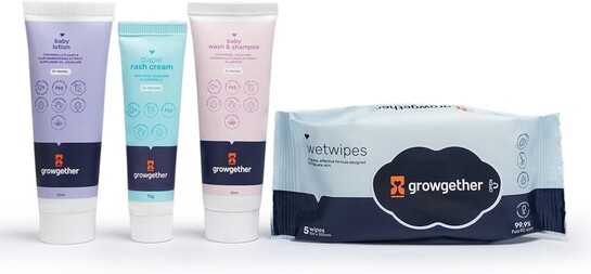 Baby travel skin care essentials kit