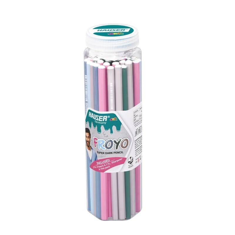 HAUSER ARTZ FROYO WOODEN PENCIL Set – 50 Pcs Multicolor Pencils 