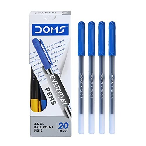 Doms DF 0.6 GL Ball Point Pens Box Pack of 40 Pens